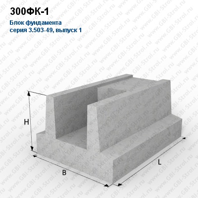 300ФК-1 Блок фундамента